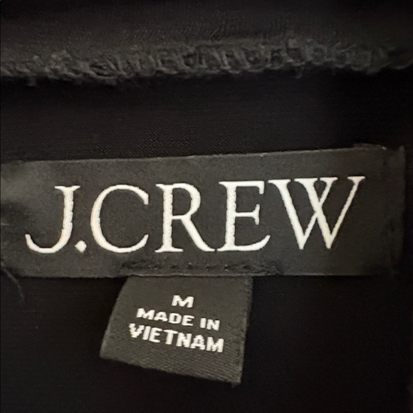 J. Crew Ruched matte jersey turtleneck black size M - Picture 5 of 7